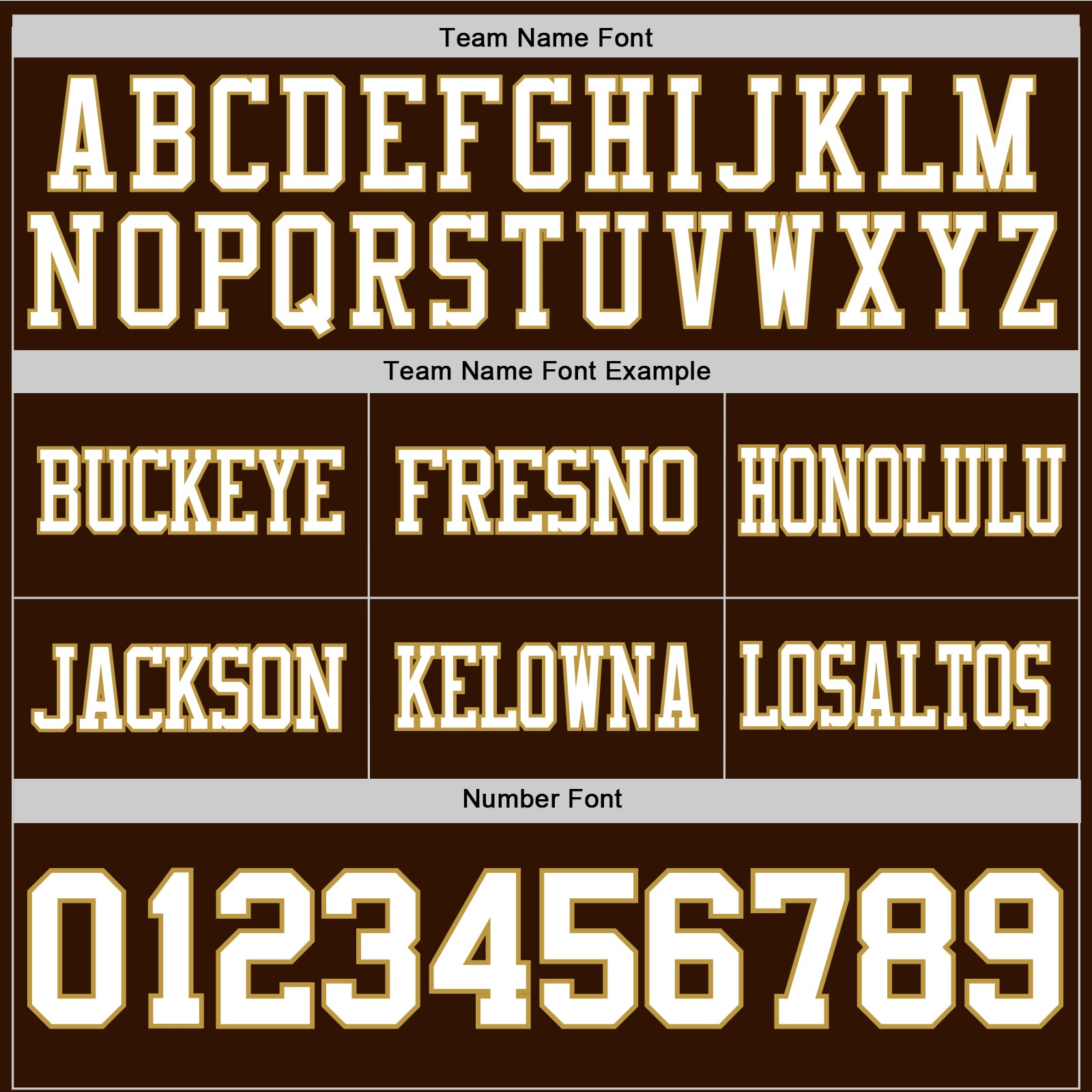 Custom Brown White-Old Gold Authentic Football Jersey