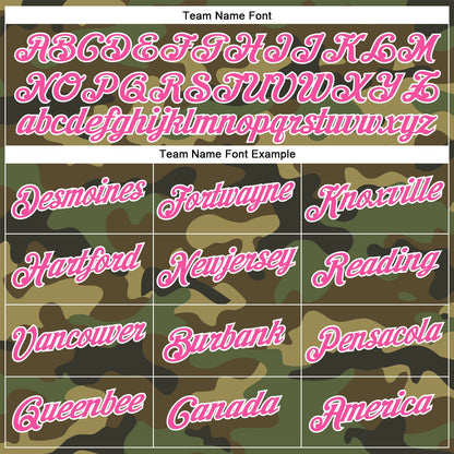 Custom Camo Pink-White Performance Salute To Service T-Shirt