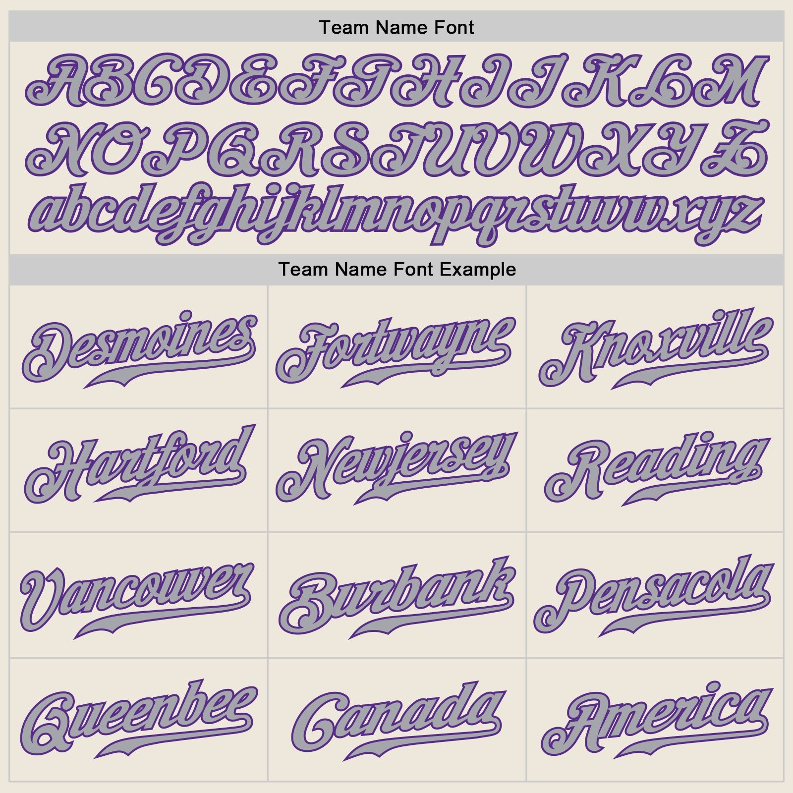 Custom Cream Purple-Gray Authentic Baseball Jersey