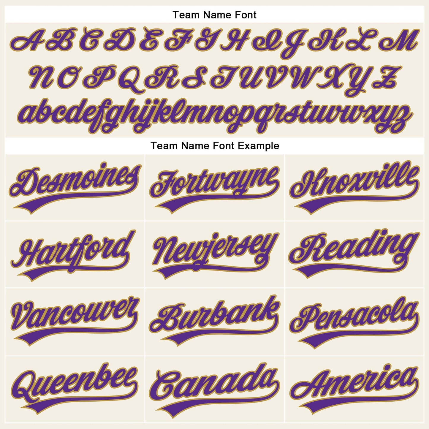 Custom Cream Purple Pinstripe Old Gold Authentic Baseball Jersey