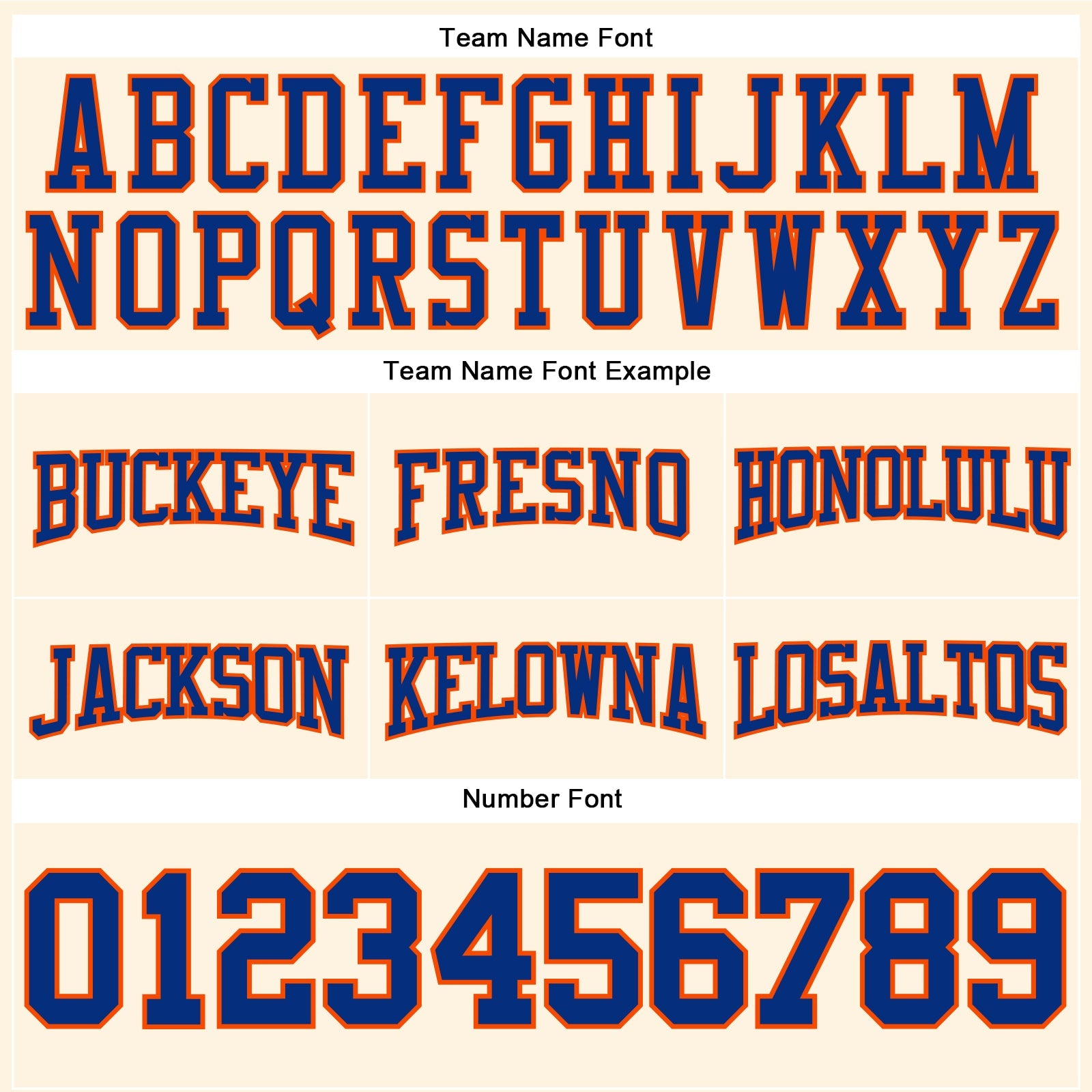 Custom Stitched Cream Royal-Orange Football Pullover Sweatshirt Hoodie