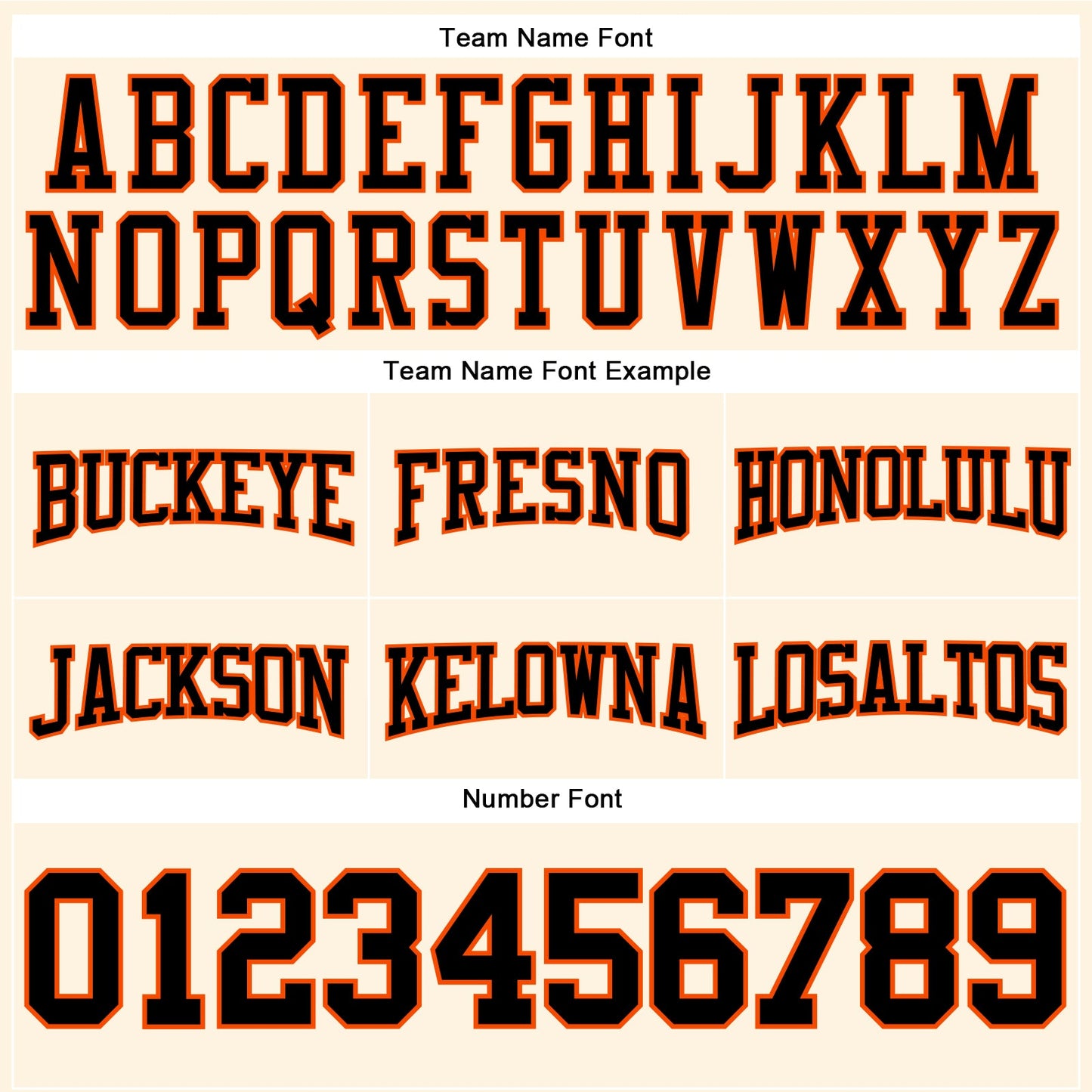 Custom Stitched Cream Black-Orange Football Pullover Sweatshirt Hoodie
