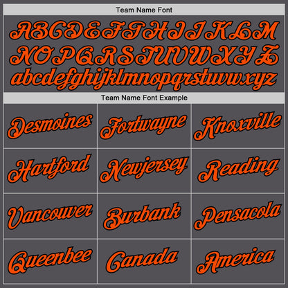 Custom Steel Gray Orange-Black Performance T-Shirt