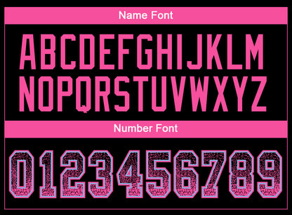 Custom Black Pink-Light Blue Drift Fashion Football Jersey