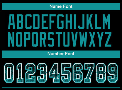 Custom Black Teal-White Drift Fashion Football Jersey