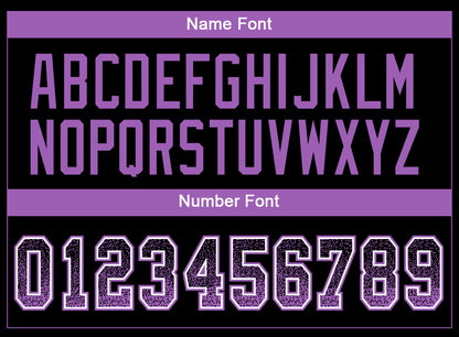 Custom Black Medium Purple-White Drift Fashion Football Jersey