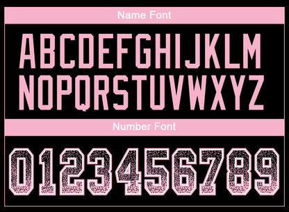 Custom Black Light Pink-White Drift Fashion Football Jersey