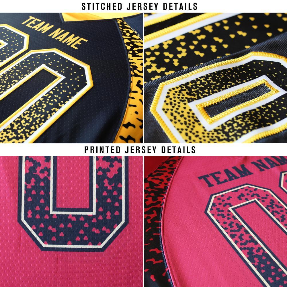 Custom Navy Kelly Green-White Drift Fashion Football Jersey