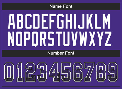 Custom Purple Black-White Drift Fashion Football Jersey