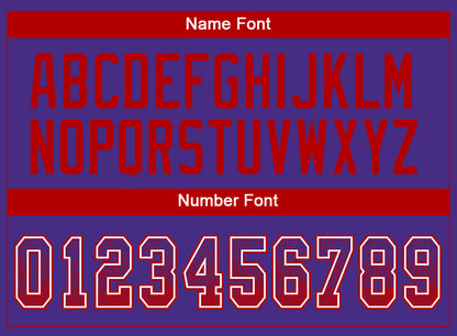 Custom Purple Red-White Drift Fashion Football Jersey