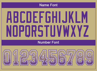 Custom Vegas Gold Purple-White Drift Fashion Football Jersey