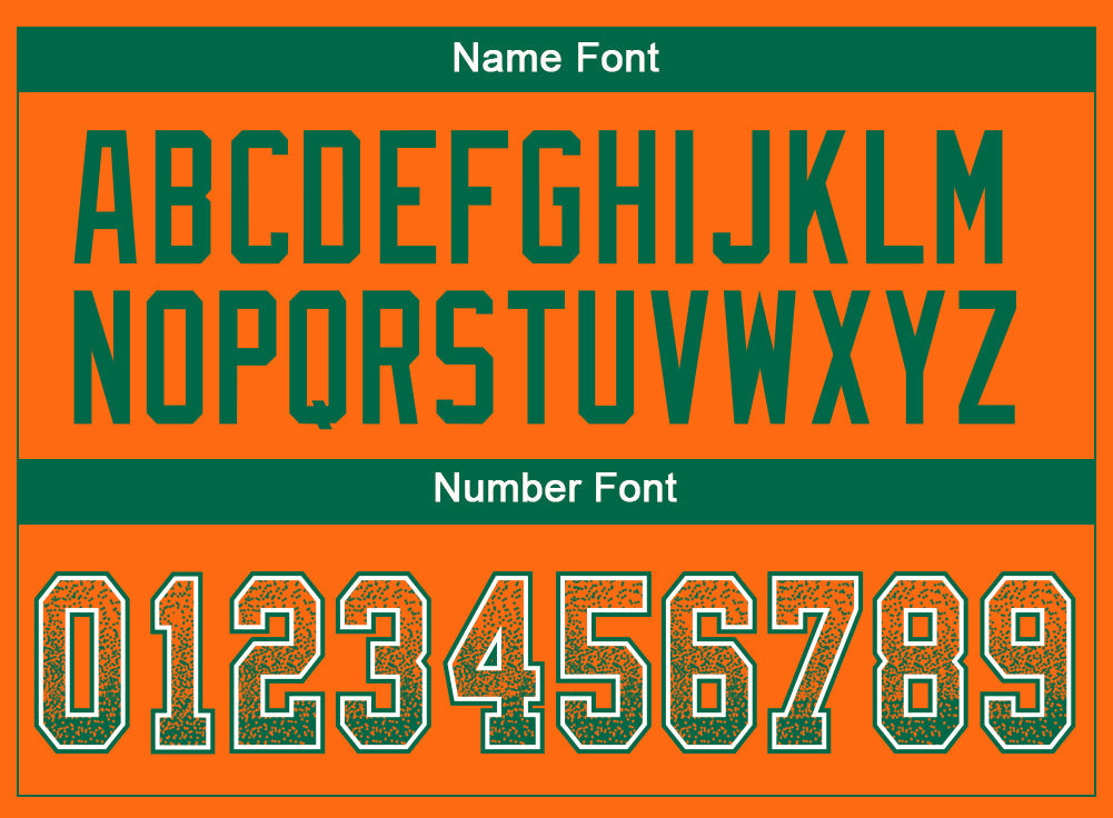Custom Orange Kelly Green-White Drift Fashion Football Jersey