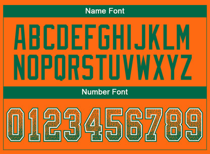 Custom Orange Kelly Green-White Drift Fashion Football Jersey