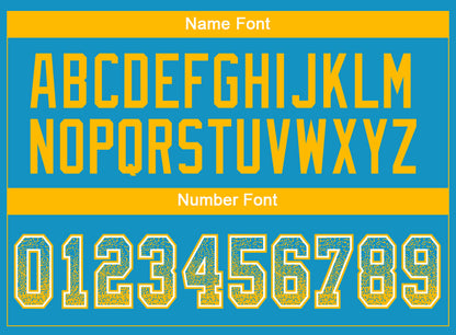 Custom Panther Blue Gold-White Drift Fashion Football Jersey