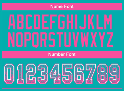 Custom Aqua Pink-White Drift Fashion Football Jersey