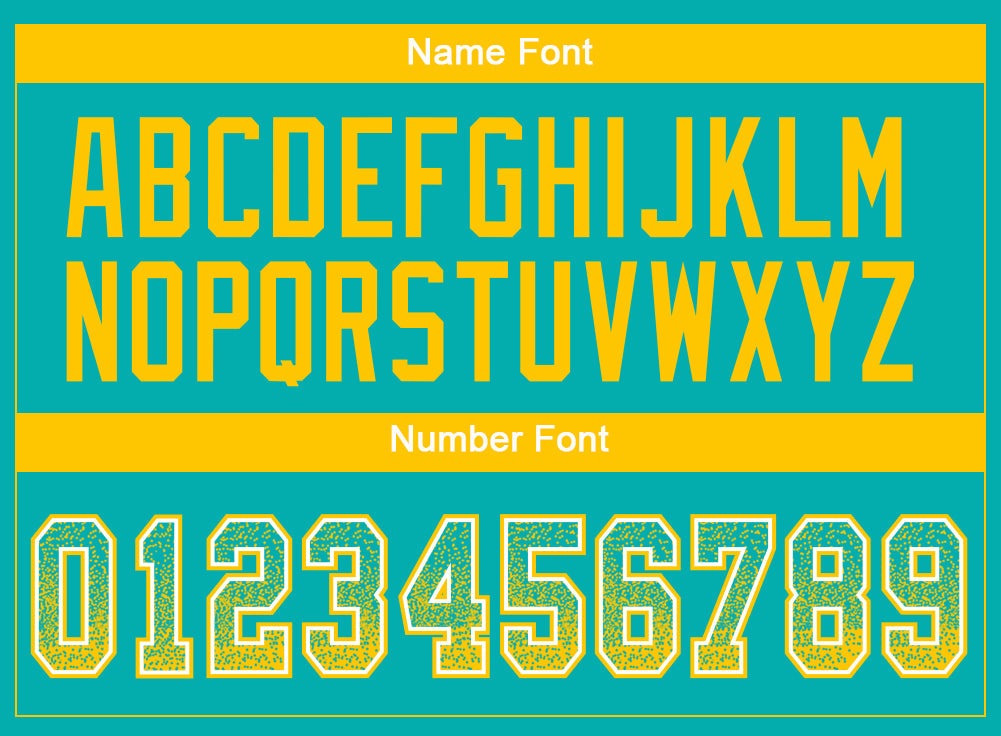 Custom Aqua Yellow-White Drift Fashion Football Jersey