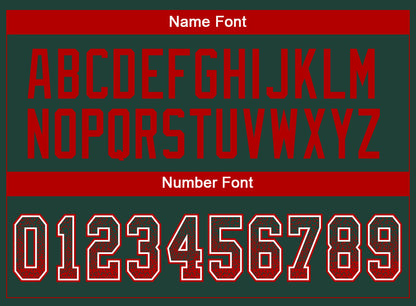 Custom Green Red-White Drift Fashion Football Jersey