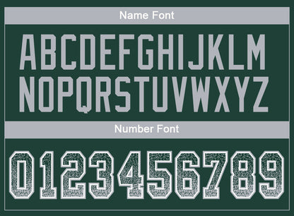 Custom Green Gray-White Drift Fashion Football Jersey