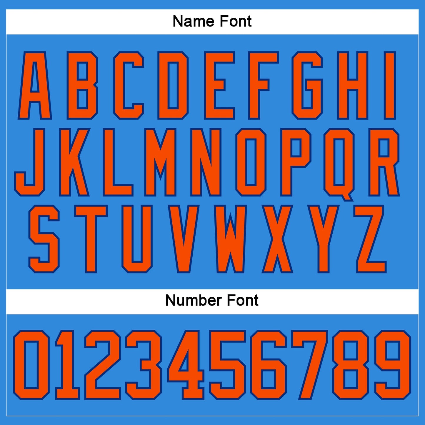 Custom Powder Blue Orange-Royal Hockey Lace Neck Jersey