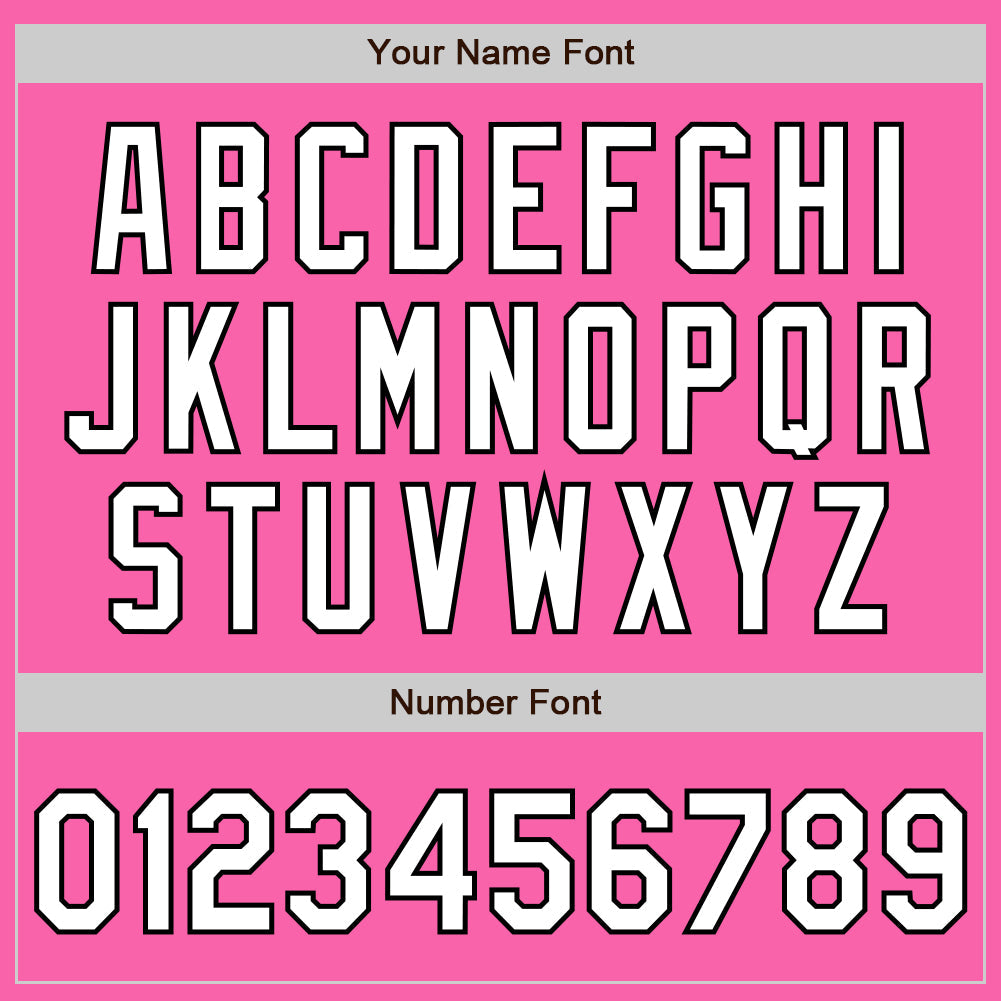 Custom Pink White-Black Authentic Fade Fashion Baseball Jersey