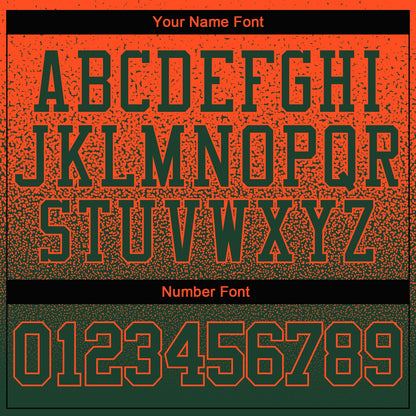 Custom Stitched Orange Green Fade Fashion Sports Pullover Sweatshirt Hoodie