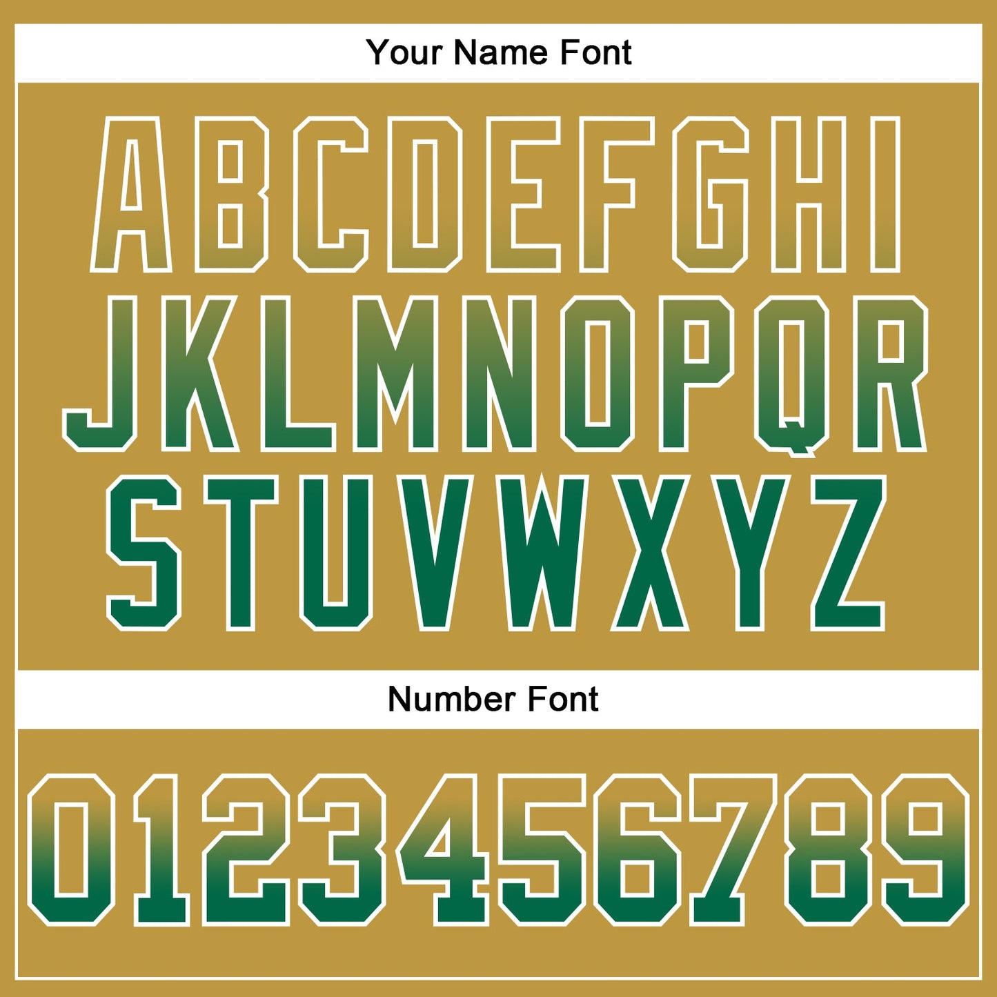 Custom Stitched Old Gold Kelly Green-White Fade Fashion Arrow Sports Pullover Sweatshirt Hoodie
