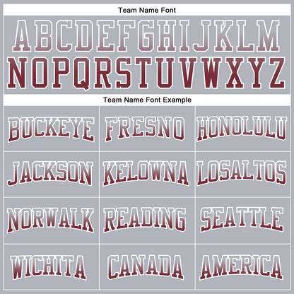 Custom Stitched Gray Burgundy-White Fade Fashion Arrow Sports Pullover Sweatshirt Hoodie