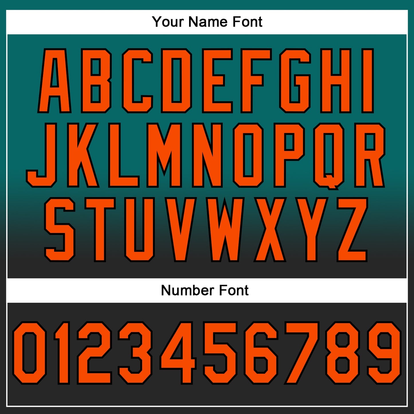 Custom Stitched Teal Orange-Black Fade Fashion Sports Pullover Sweatshirt Hoodie