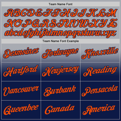 Custom Stitched Gray Orange-Navy Fade Fashion Sports Pullover Sweatshirt Hoodie
