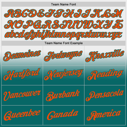 Custom Stitched White Orange-Teal Fade Fashion Sports Pullover Sweatshirt Hoodie