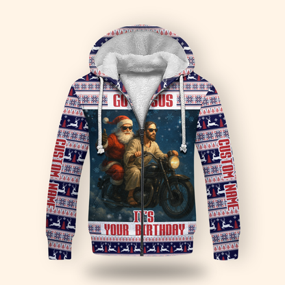 Go Jesus It’s Your Birthday Hoodie – Funny Christmas Zip Up Sweatshirt