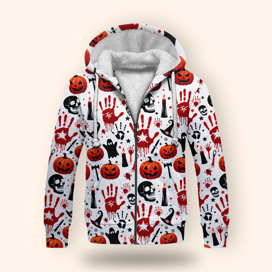 Bloody Handprint and Pumpkin Halloween shirt, Custom Choo