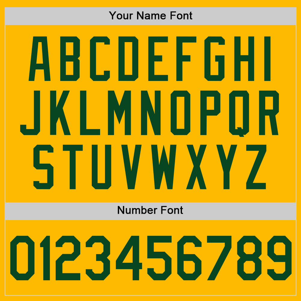 Custom Gold Green Authentic Throwback Basketball Jersey