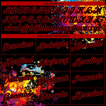 Custom Black Red 3D Pattern Design Dart Board Performance Golf Polo Shirt