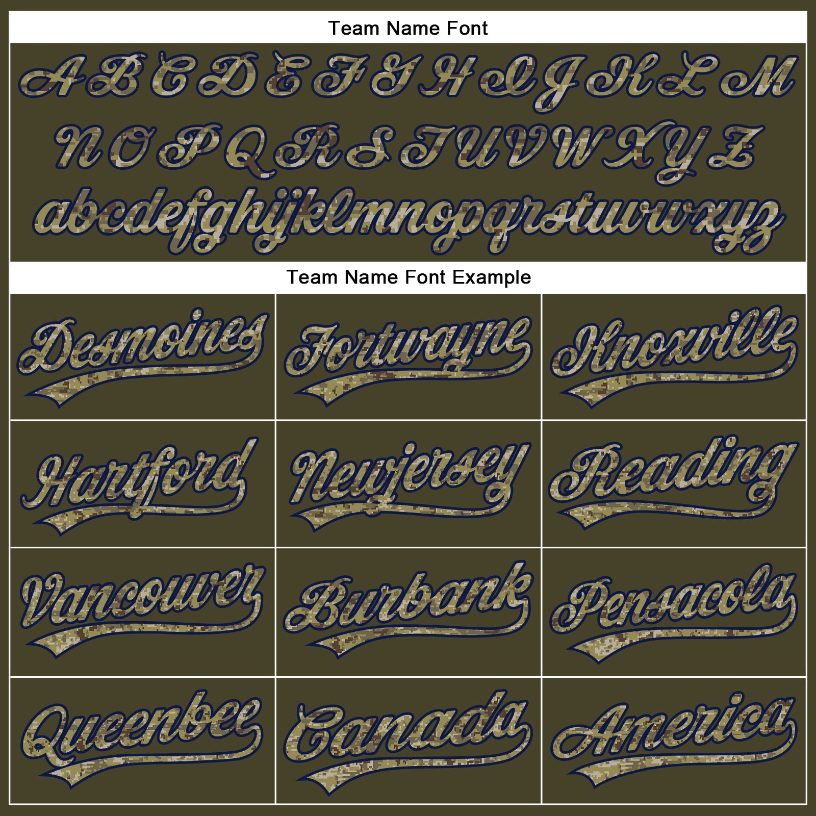 Custom Olive Camo-Navy Performance Vapor Salute To Service Golf Polo Shirt