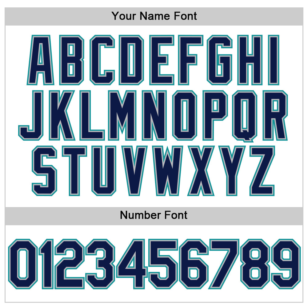 Custom White Navy Gray-Teal Performance Vapor Golf Polo Shirt