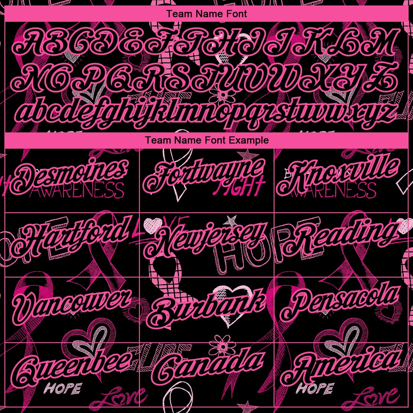 Custom Black Pink 3D Pattern Design Pink Ribbon Breast Cancer Awareness Month Women Health Care Support Performance Golf Polo Shirt