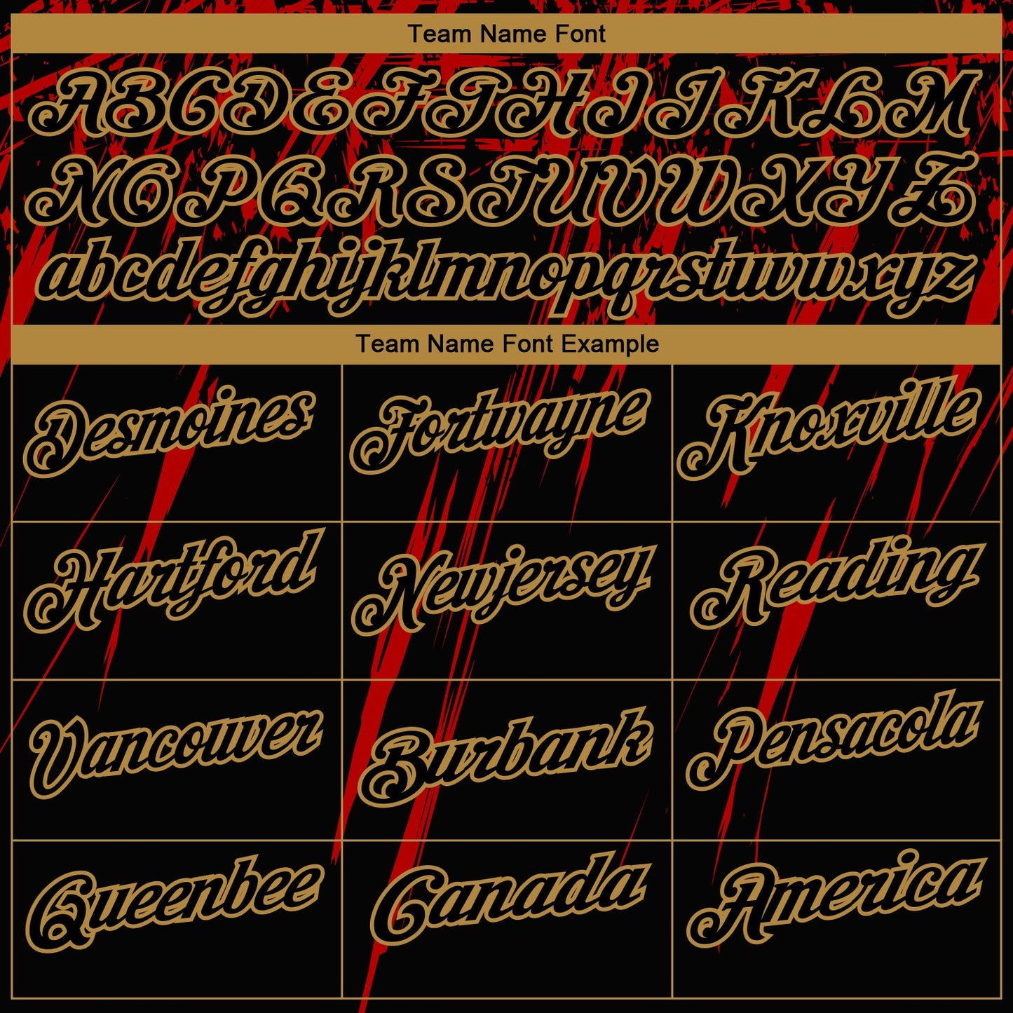 Custom Black Old Gold-Red 3D Pattern Design Sharp Shape Performance Golf Polo Shirt