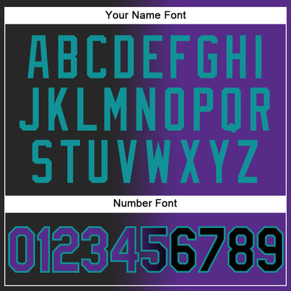 Custom Stitched Black Purple-Teal Gradient Fashion Sports Pullover Sweatshirt Hoodie