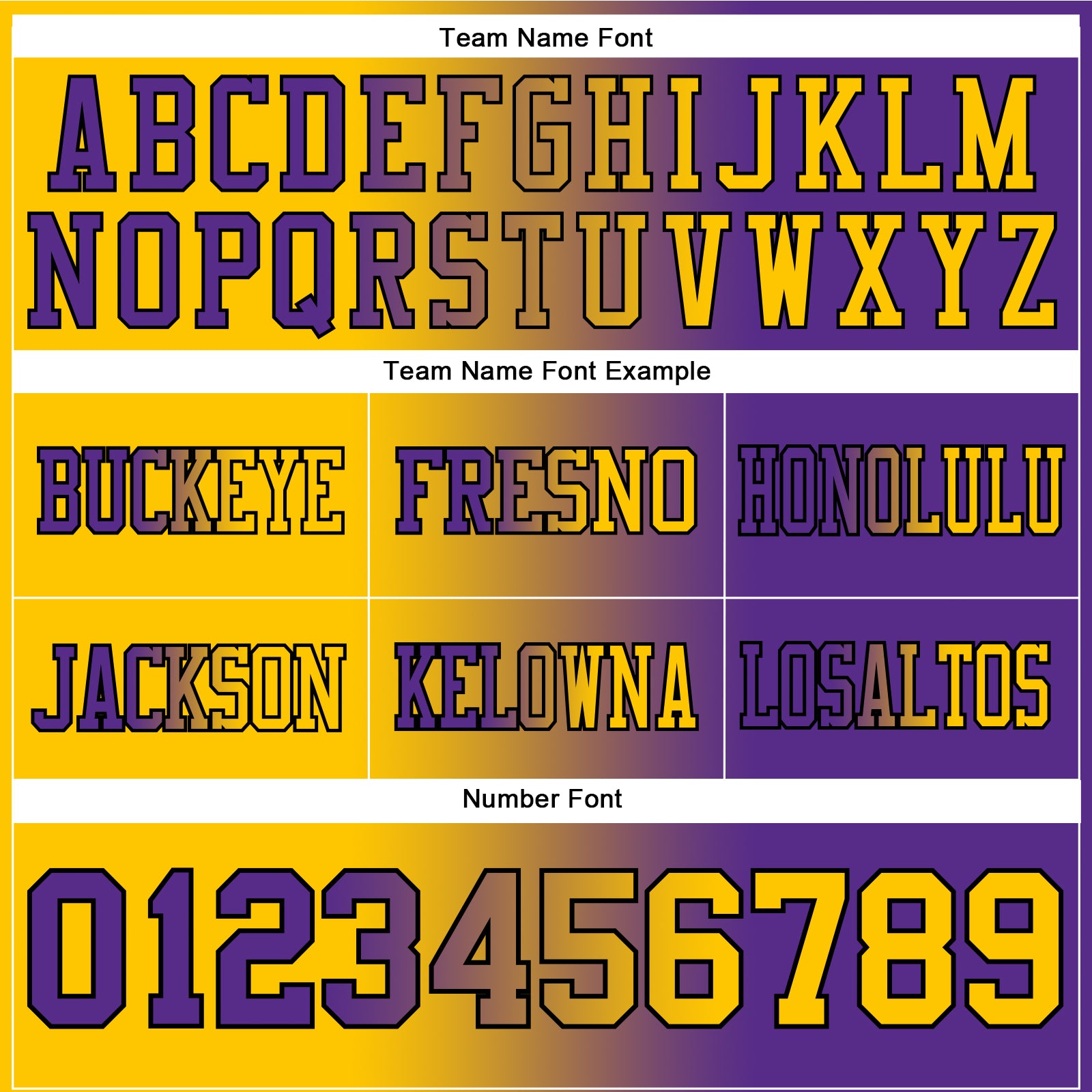 Custom Purple Yellow-Black Authentic Gradient Fashion Football Jersey
