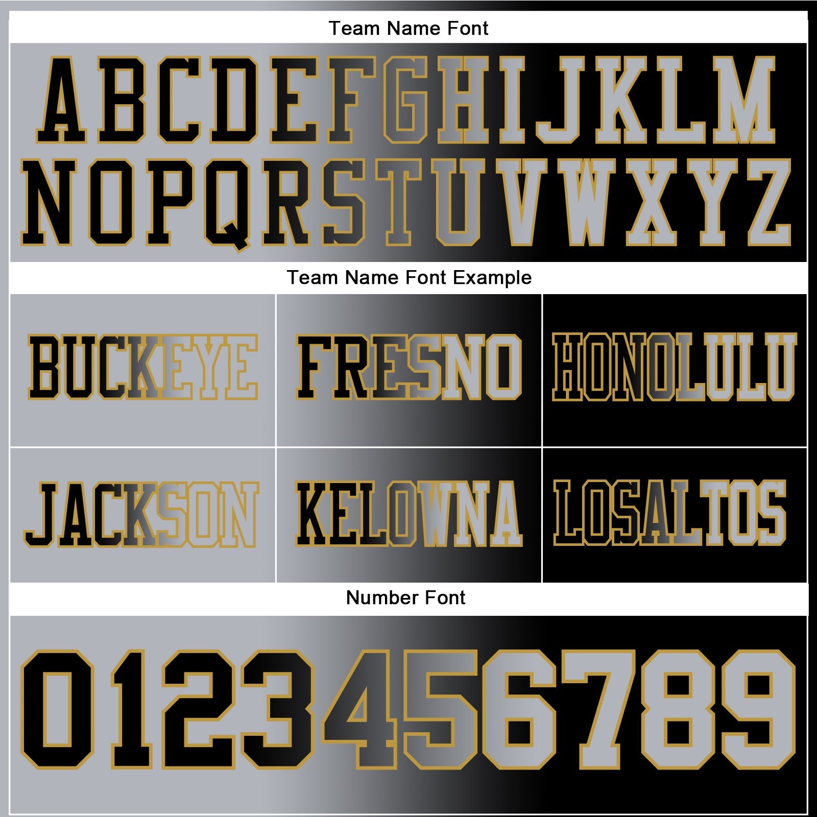 Custom Black Gray-Old Gold Authentic Gradient Fashion Football Jersey