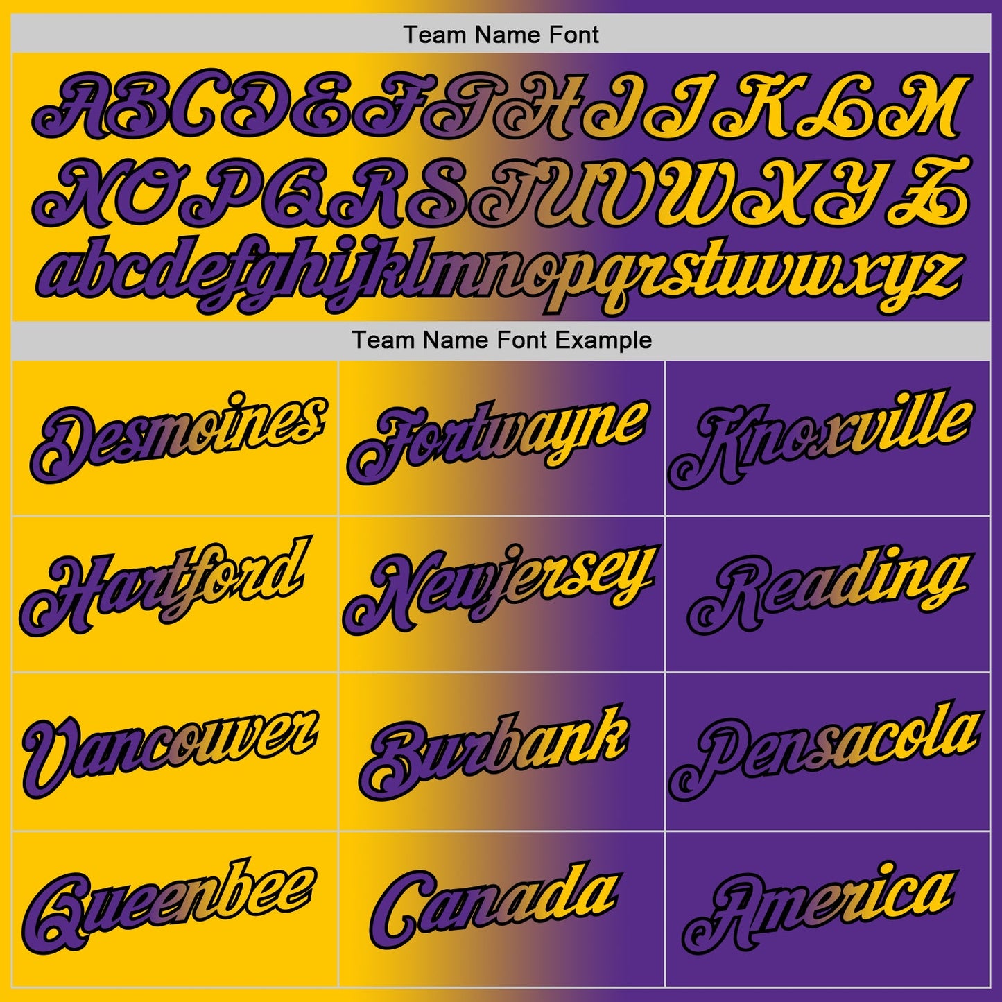 Custom Purple Yellow-Black Gradient Fashion Performance T-Shirt