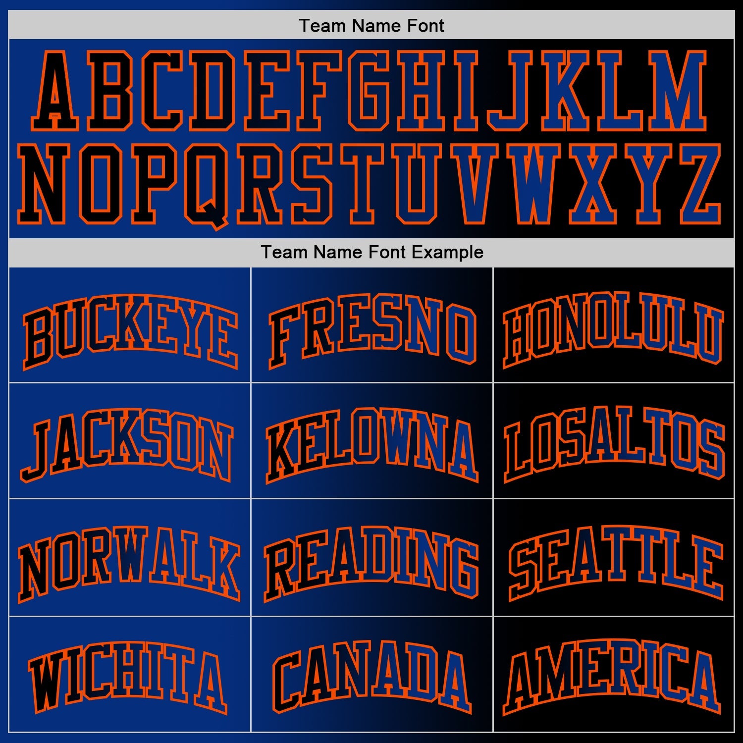 Custom Black Royal-Orange Authentic Gradient Fashion Basketball Jersey