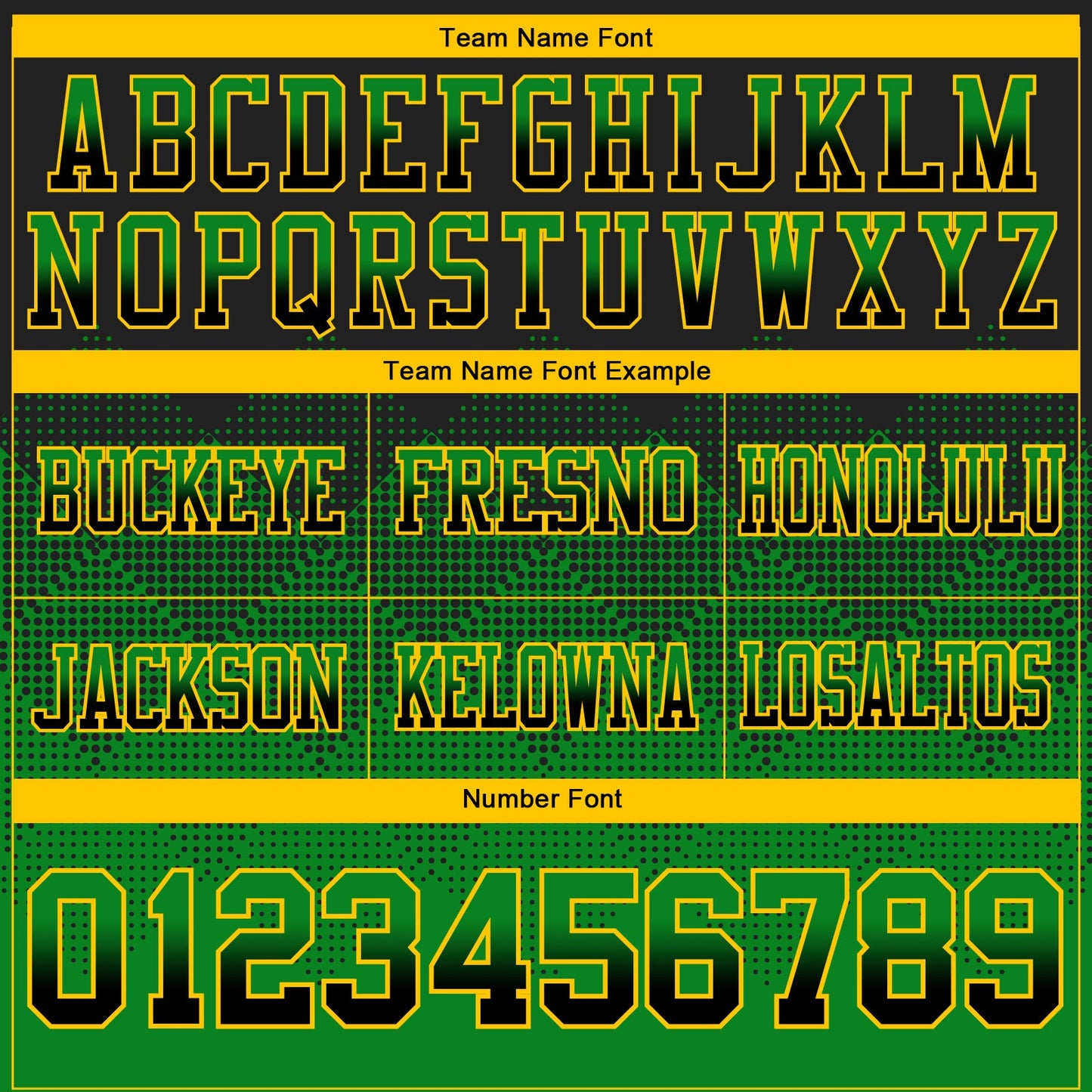Custom Black Grass Green-Yellow Authentic Gradient Square Shape 7V7 Flag Football Jersey