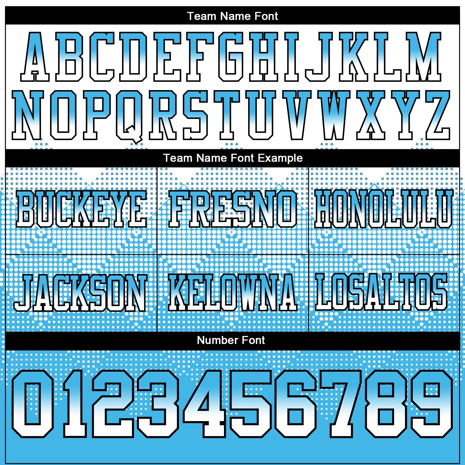 Custom White Sky Blue-Black Authentic Gradient Square Shape 7V7 Flag Football Jersey