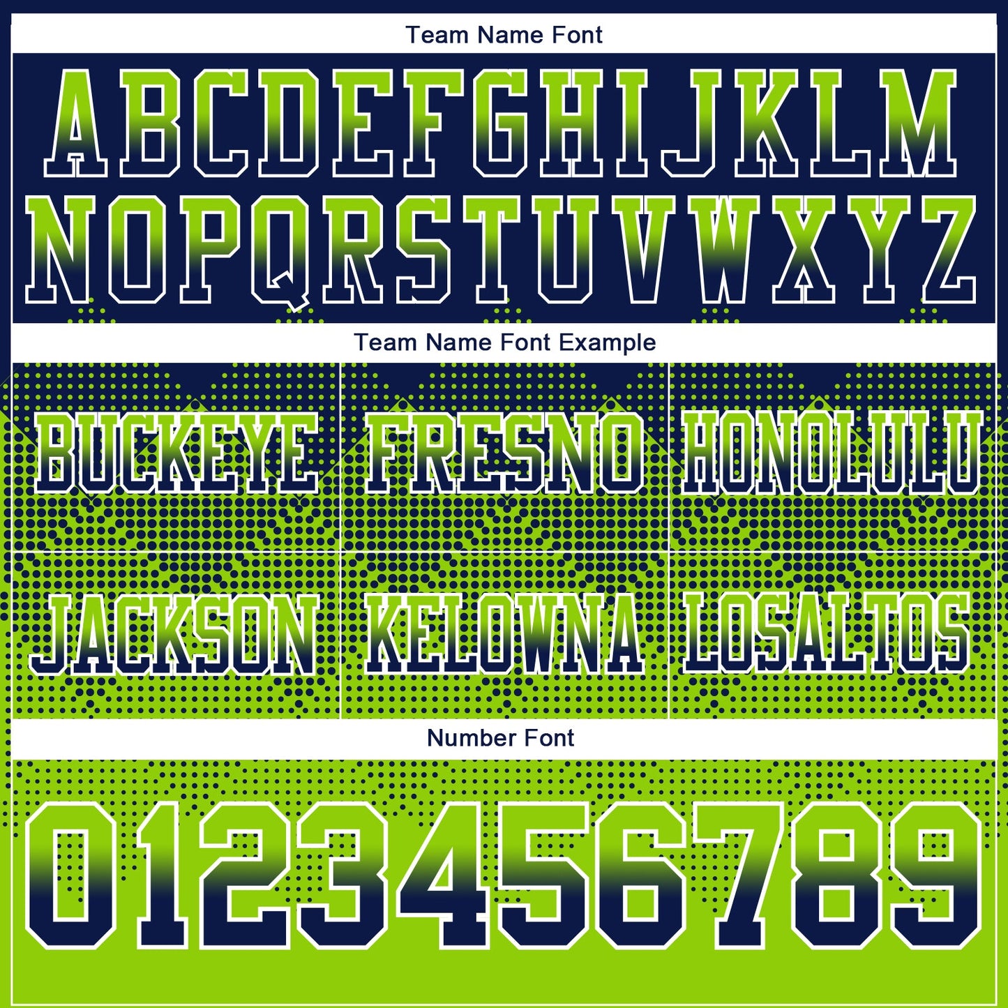 Custom Navy Neon Green-White Authentic Gradient Square Shape 7V7 Flag Football Jersey