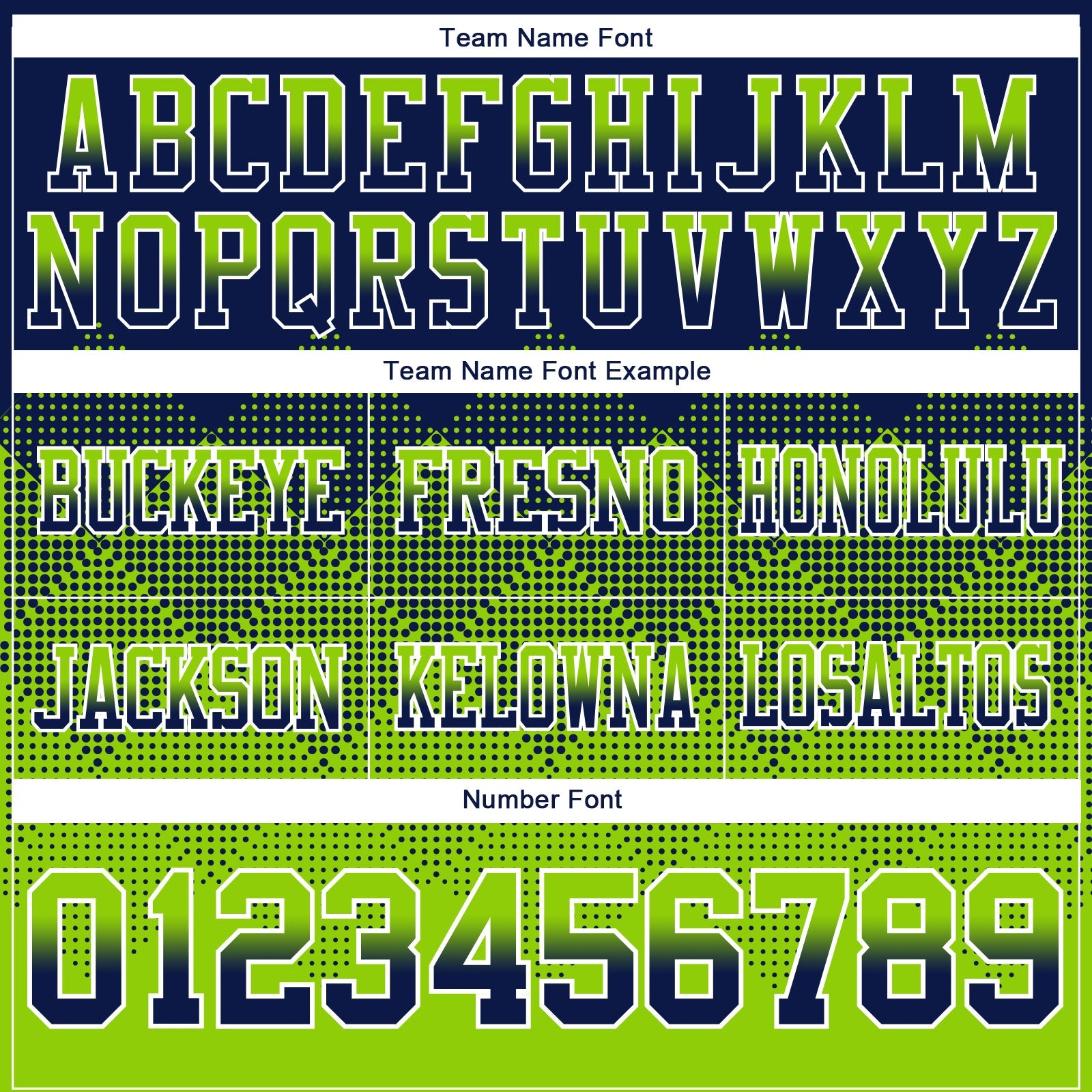 Custom Navy Neon Green-White Authentic Gradient Square Shape 7V7 Flag Football Jersey