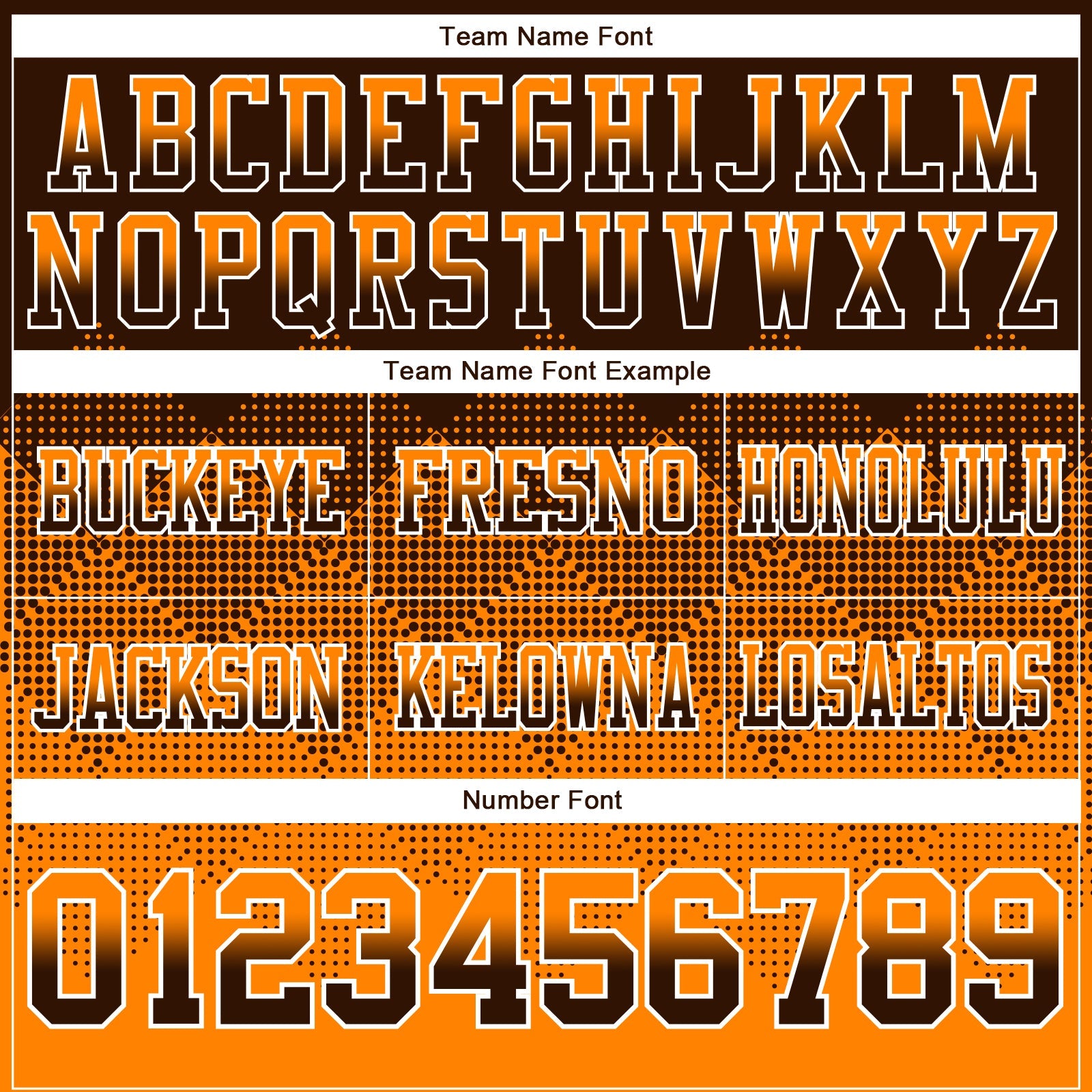 Custom Brown Orange-White Authentic Gradient Square Shape 7V7 Flag Football Jersey