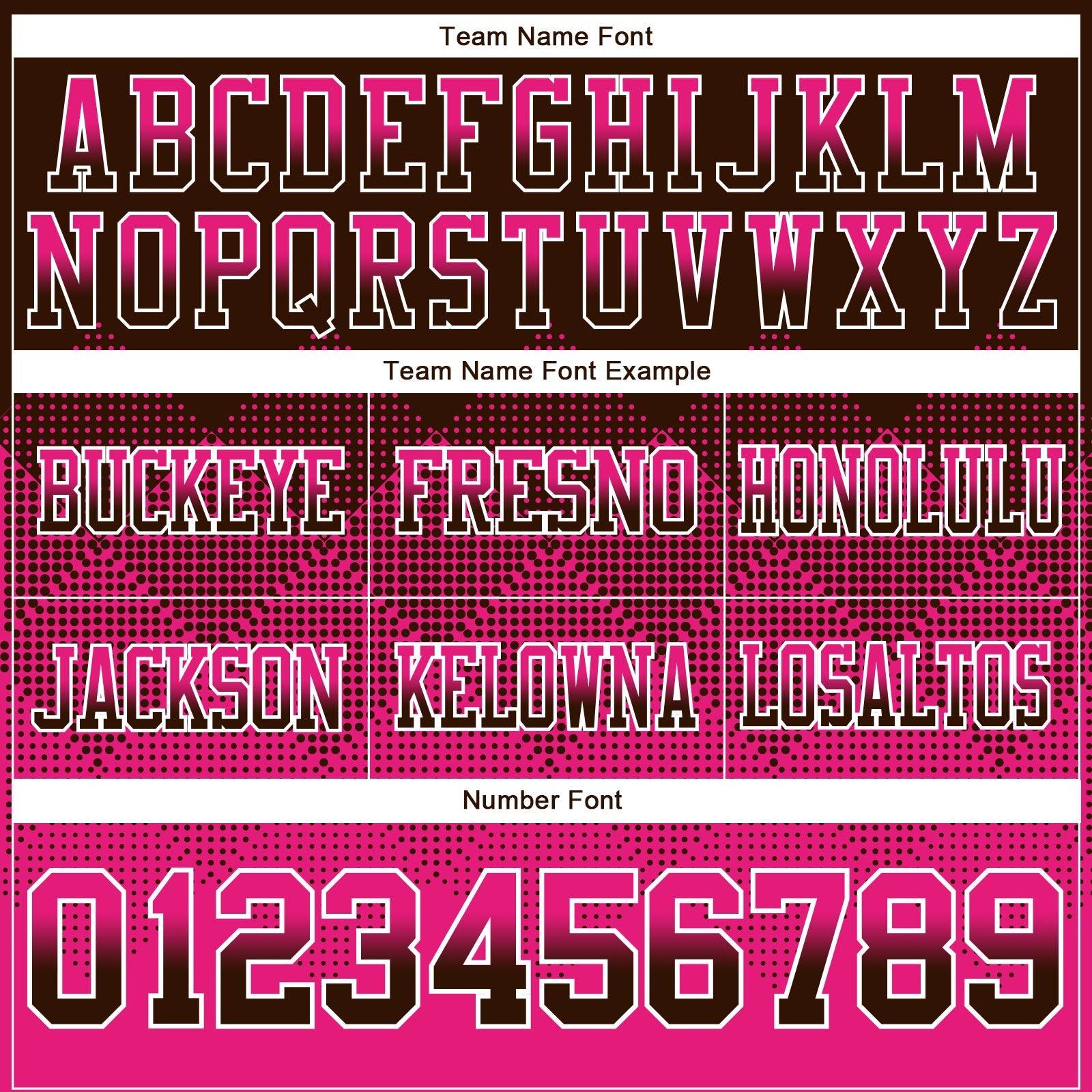 Custom Brown Hot Pink-White Authentic Gradient Square Shape 7V7 Flag Football Jersey