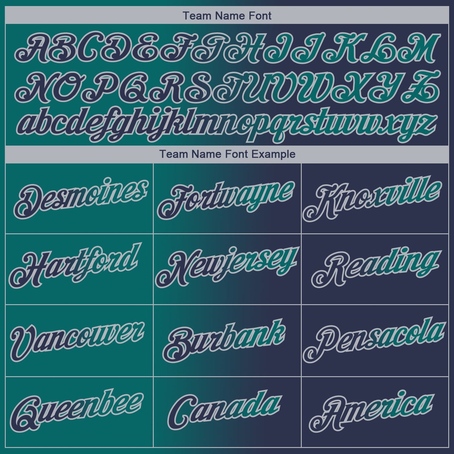 Custom Navy Teal-Gray Gradient Fashion Performance T-Shirt